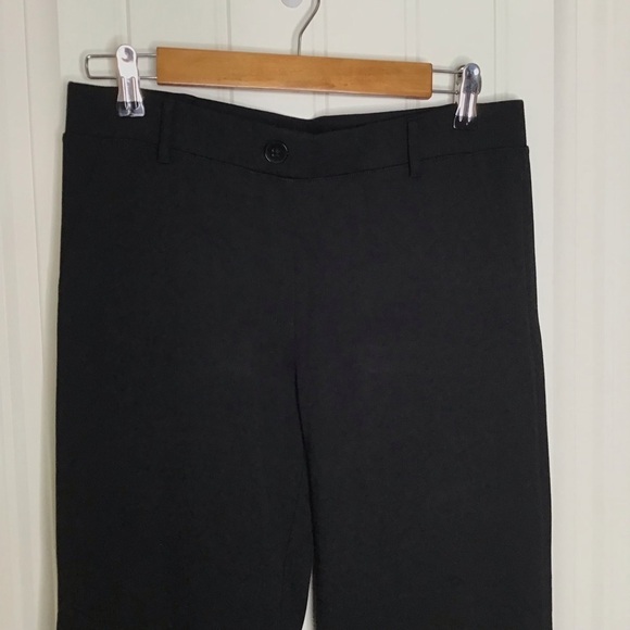 Betabrand Boot Cut Classic Dress Pant Yoga Pant in Black. - Picture 4 of 9